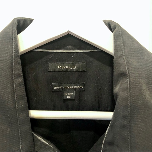 RW&CO. Black Dress Shirt, GUC - Picture 6 of 11